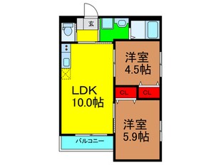 persimmon香里園の物件間取画像